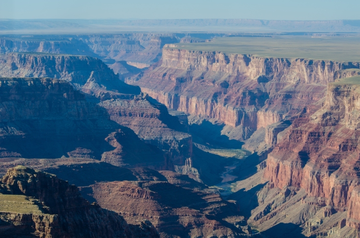 Una delle tante gole del Grand Canyon viste dall'aereo